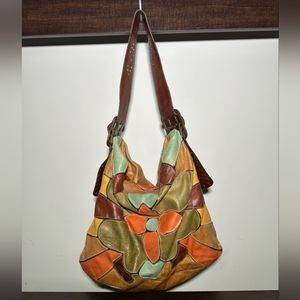 Bebe hobo patch leather bag